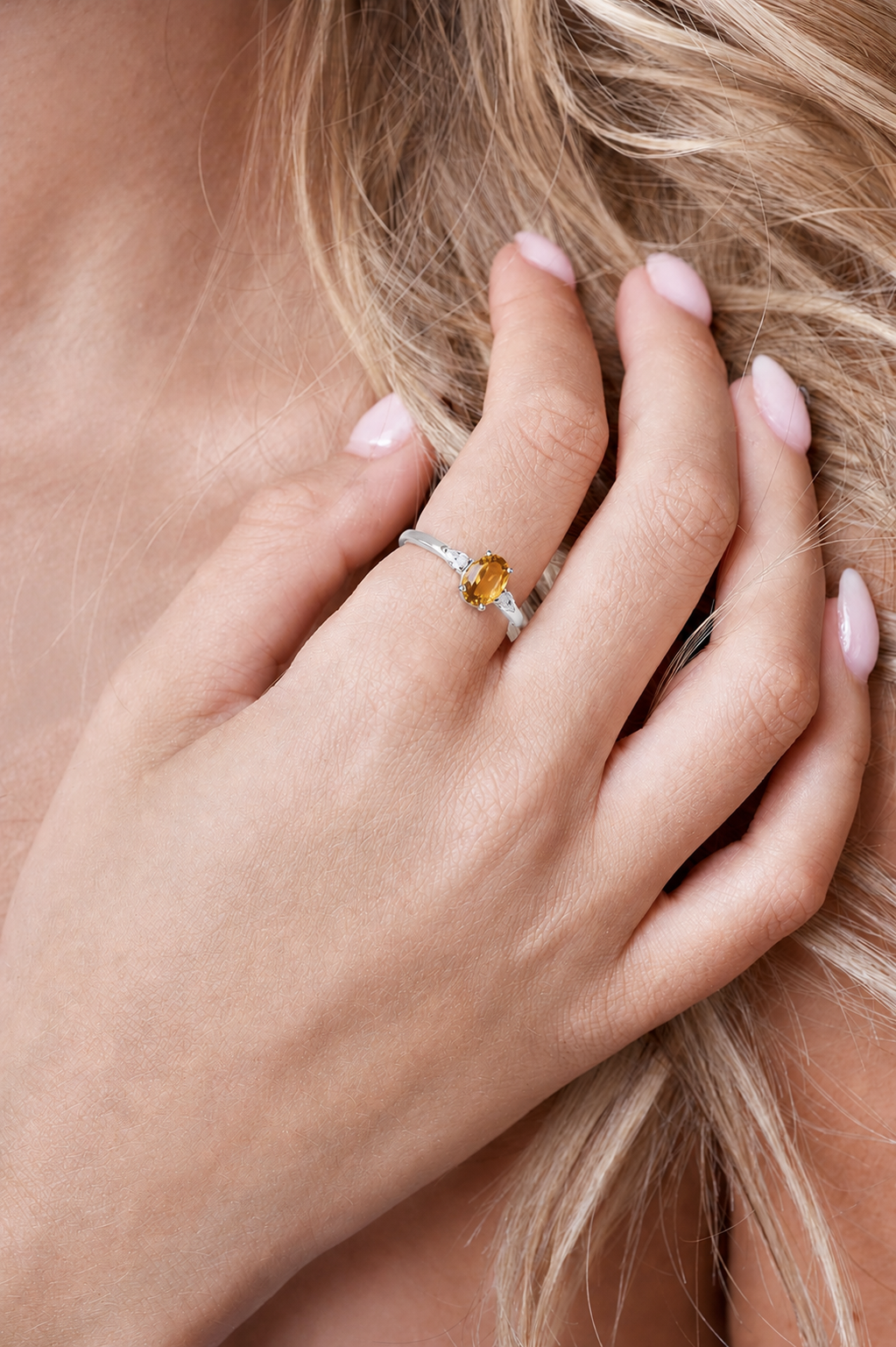 November Birthstone Ring - Silver