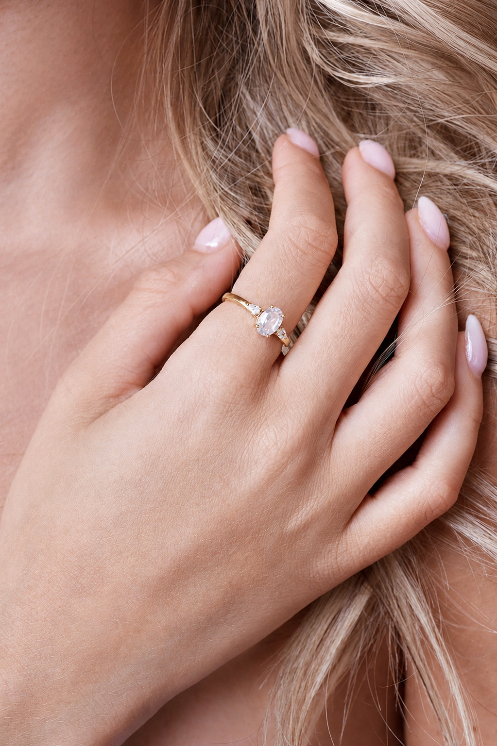 April Birthstone Ring - Gold