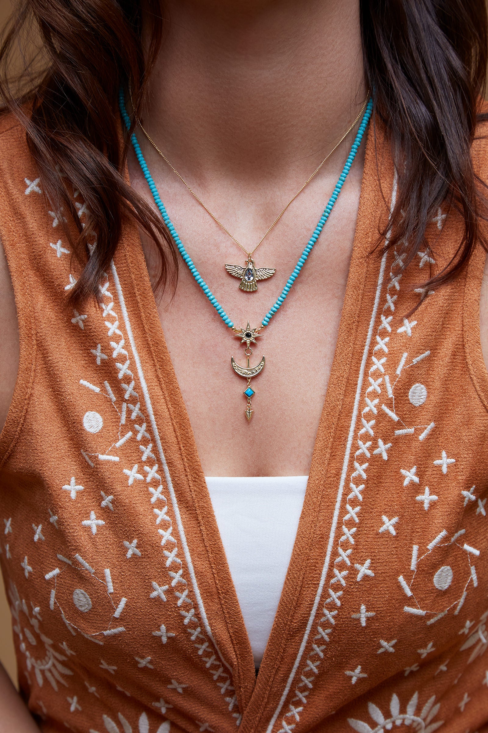 Thunderbird Necklace - Gold