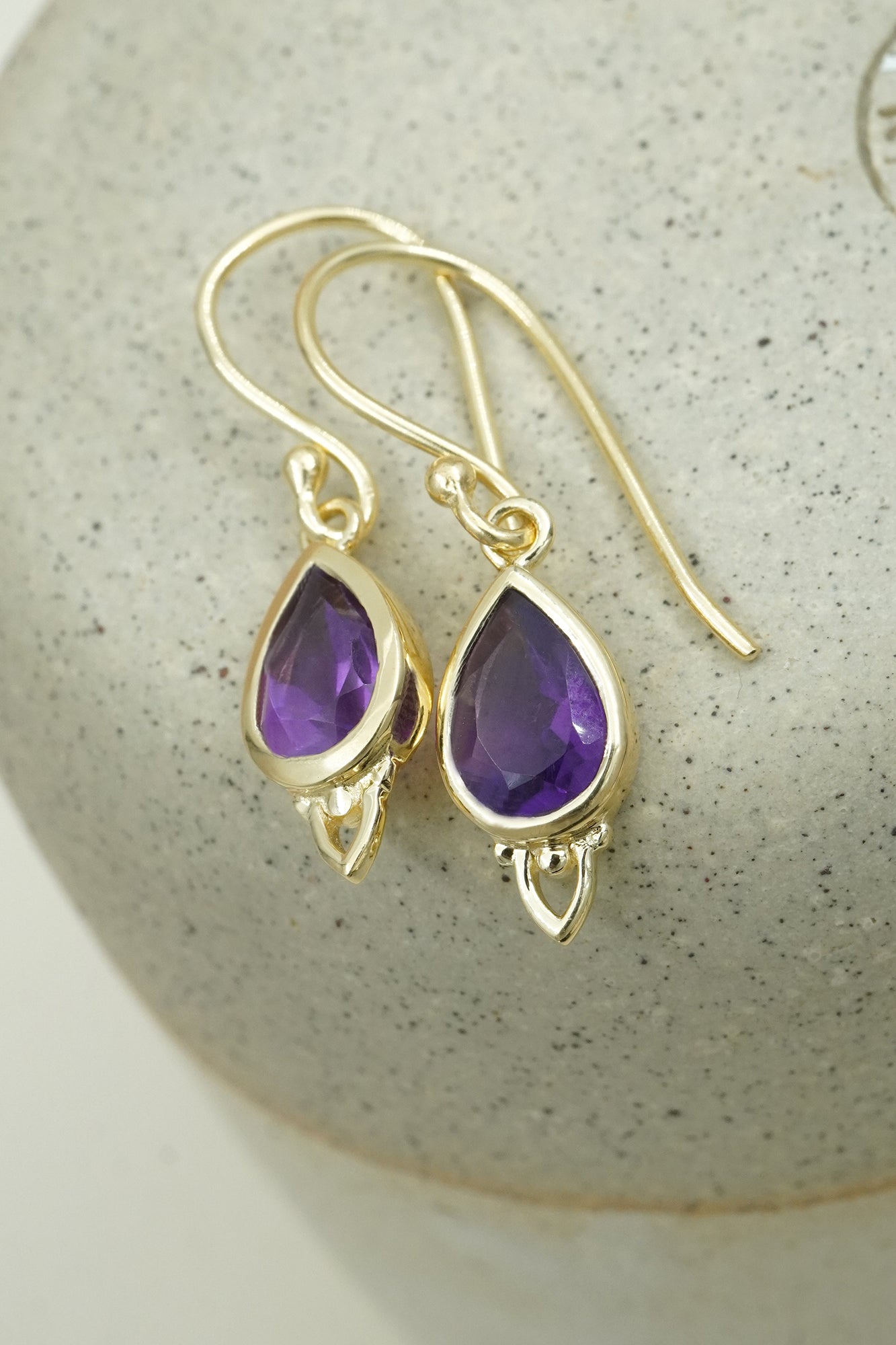 Crown Chakra Earrings Gold