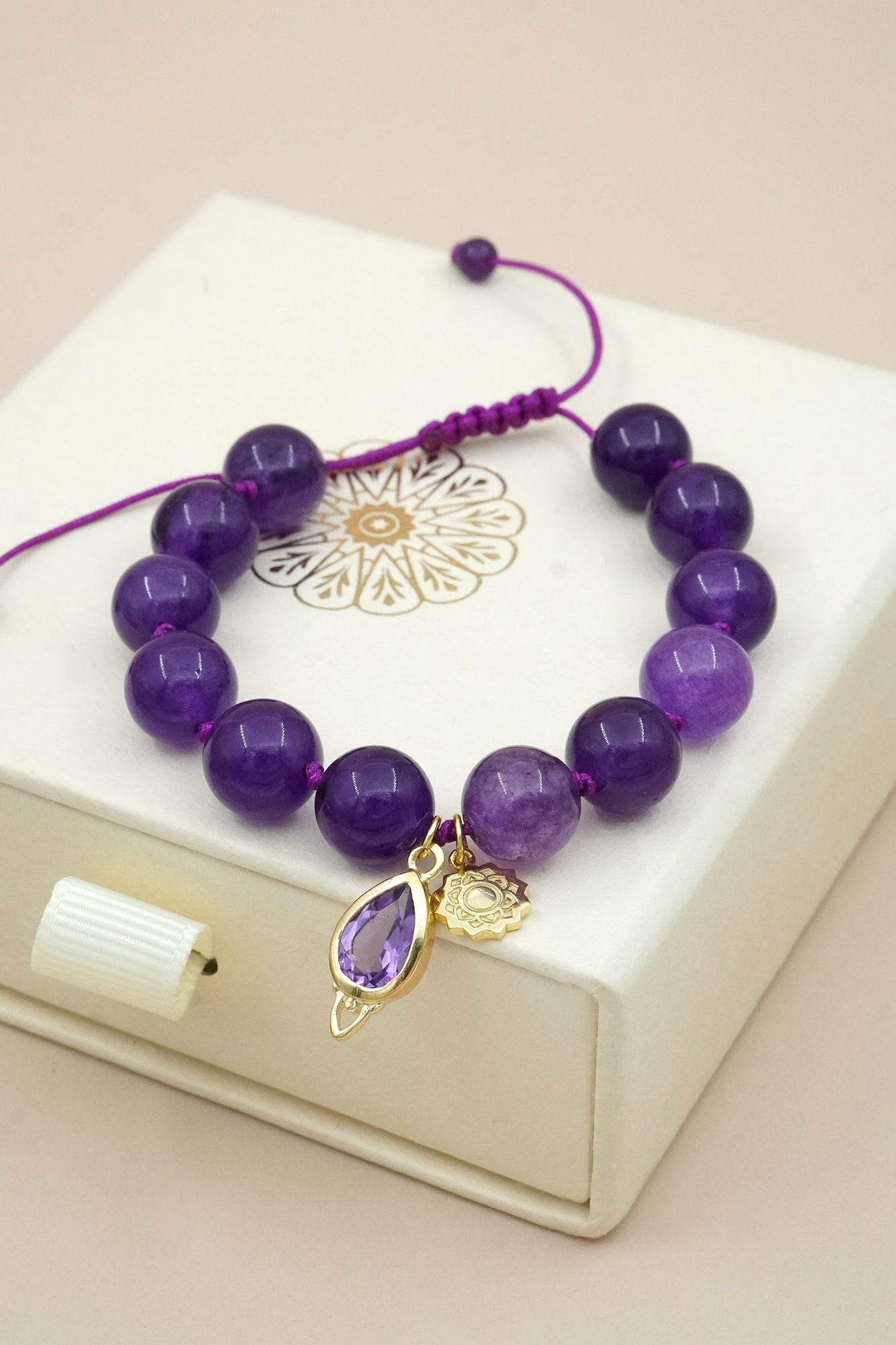 Crown Chakra Mala Bracelet - Gold