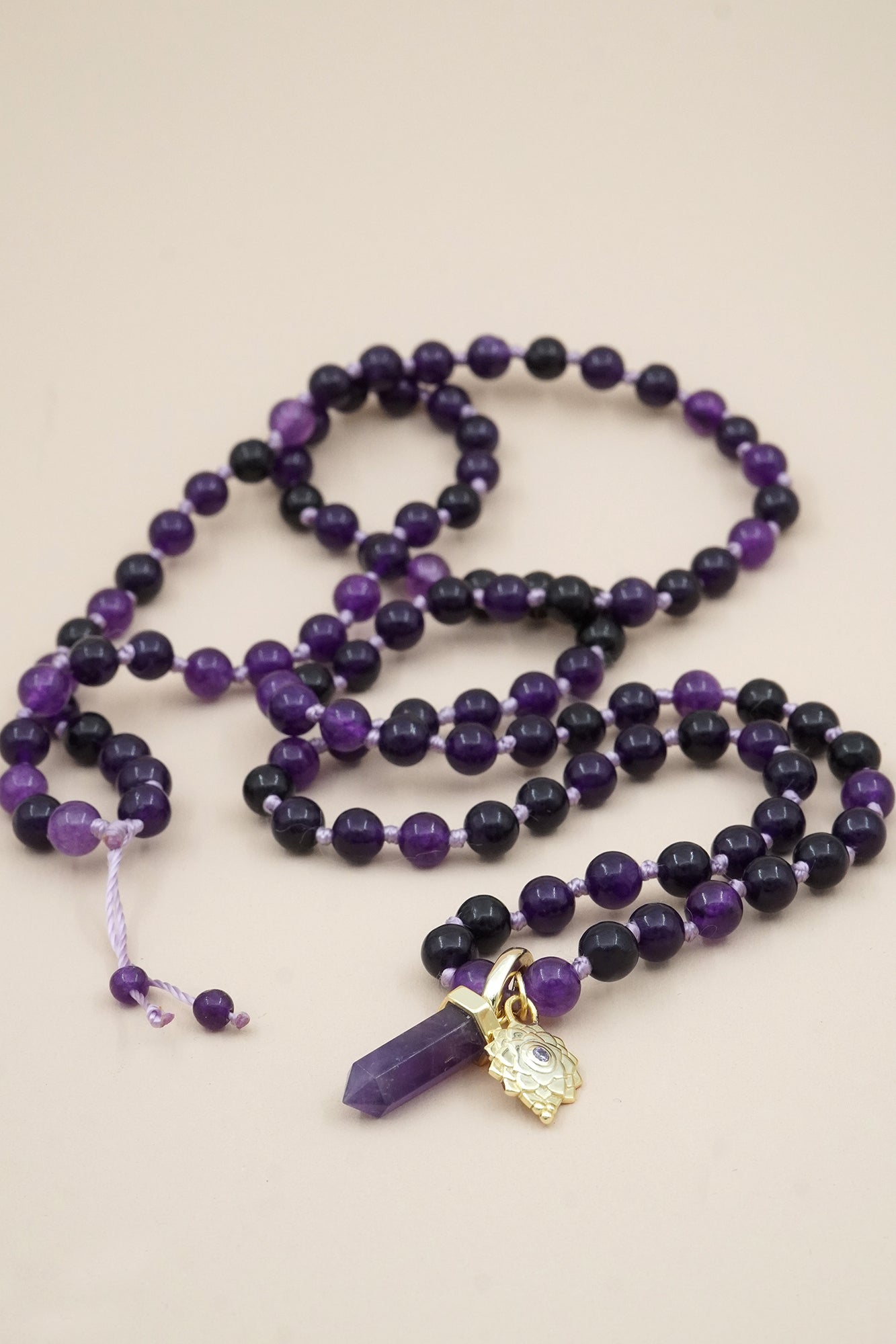 Crown Chakra Mala Necklace - Gold