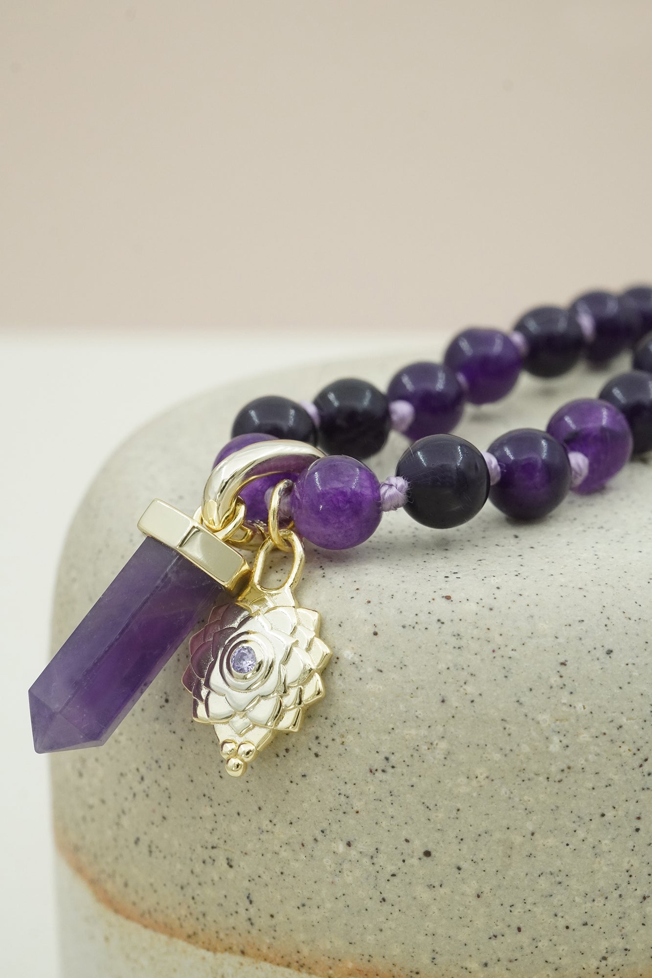 Crown Chakra Mala Necklace - Gold