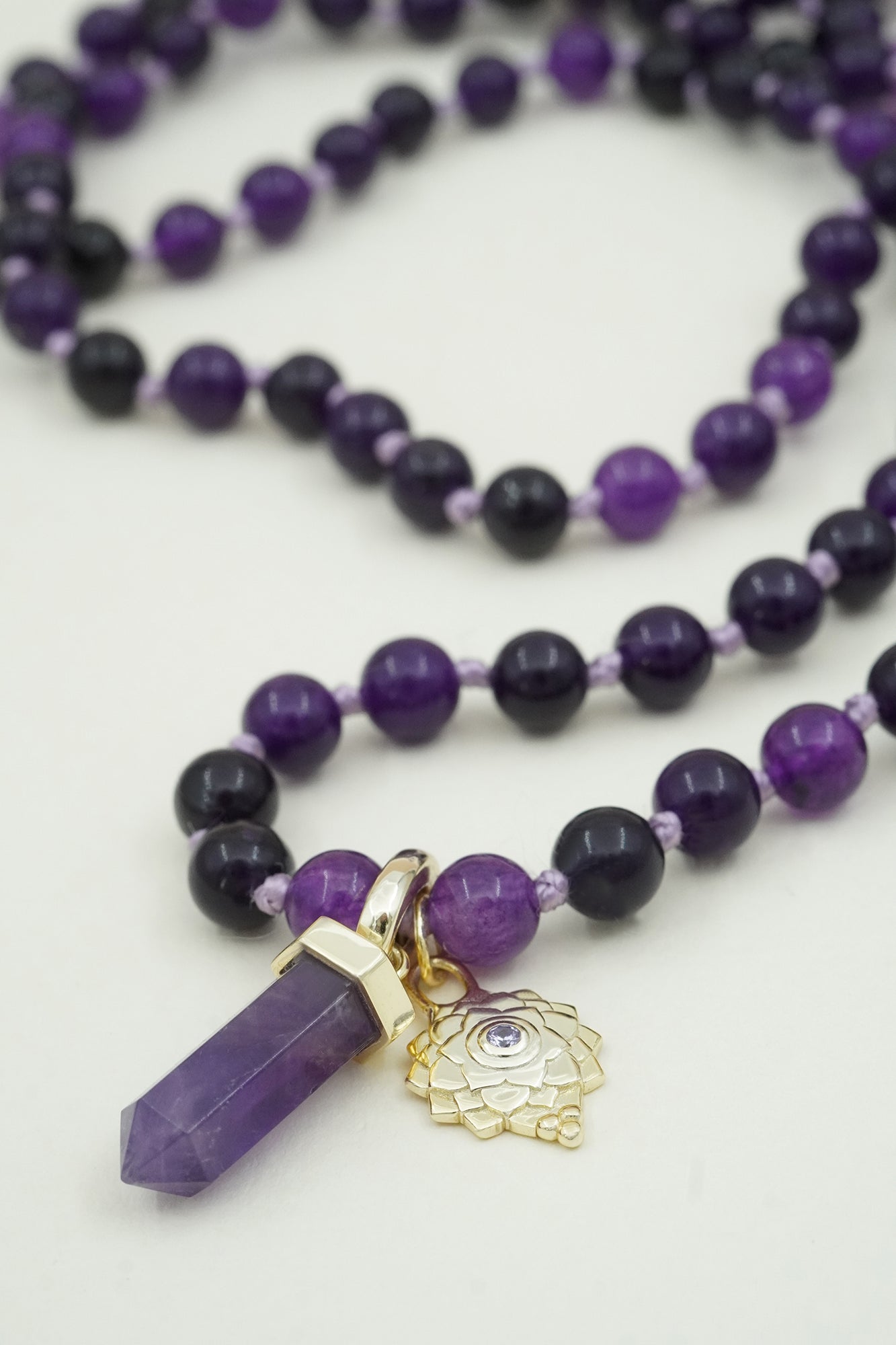 Crown Chakra Mala Necklace - Gold