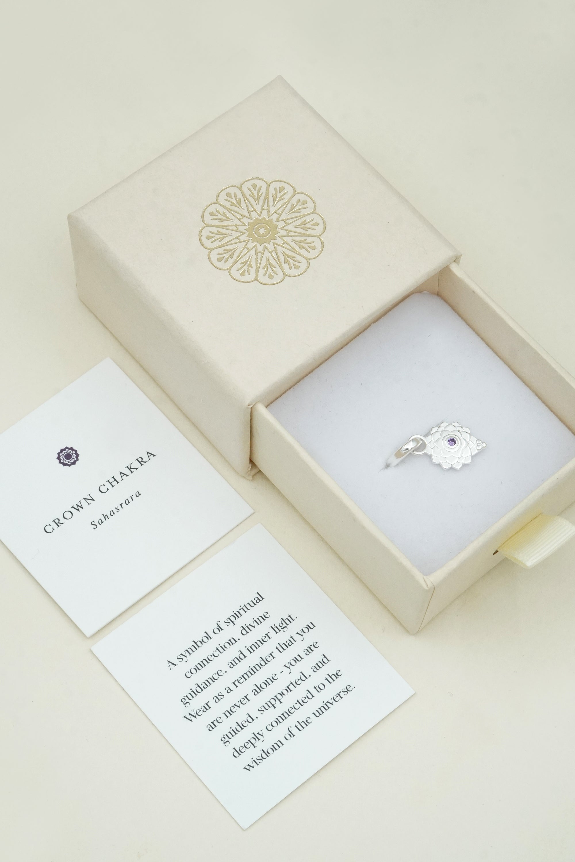 Crown Chakra Charm - Silver
