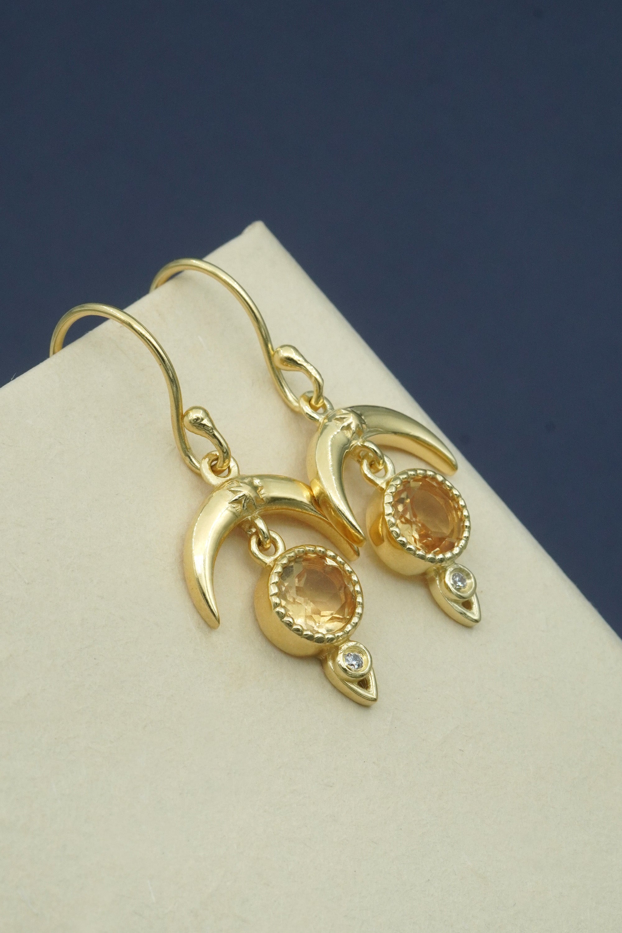Citrine Dare to Dream Earrings - Gold