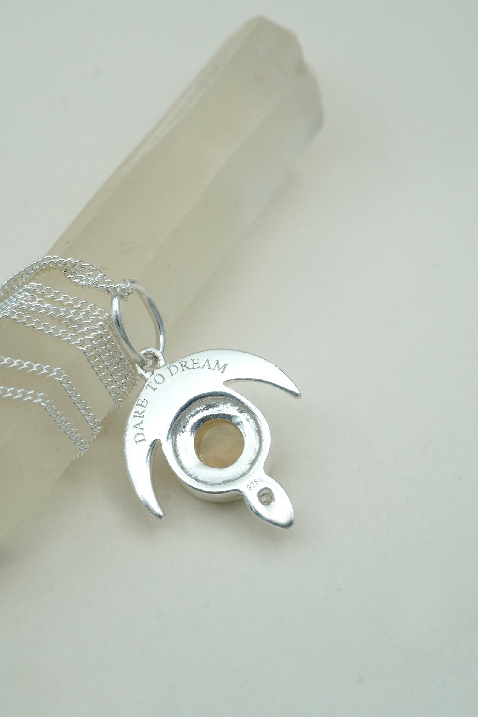 Citrine Dare to Dream Necklace - Silver