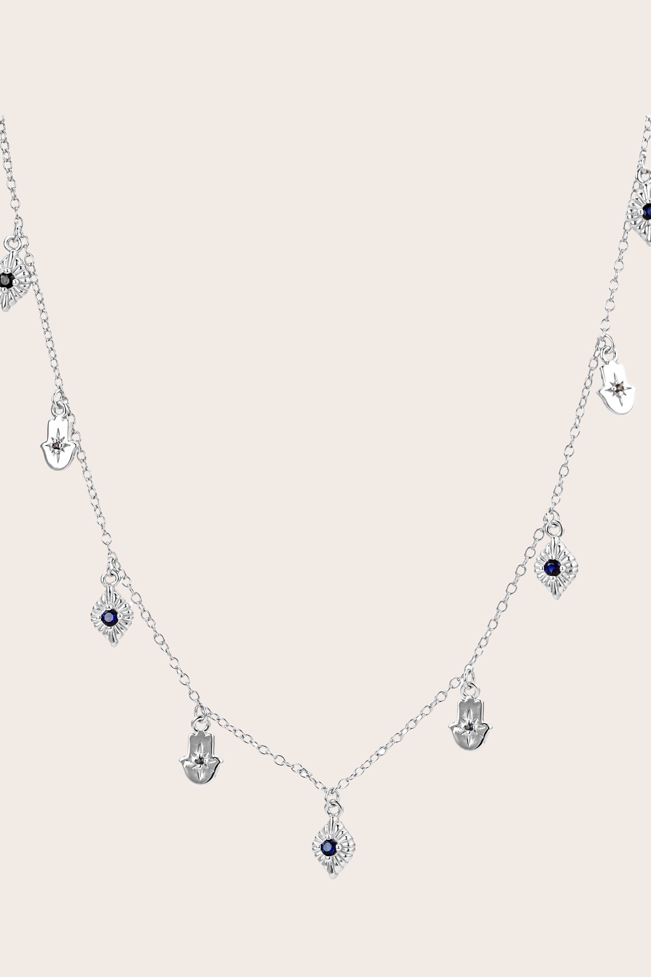 Divine Protection Necklace - Silver
