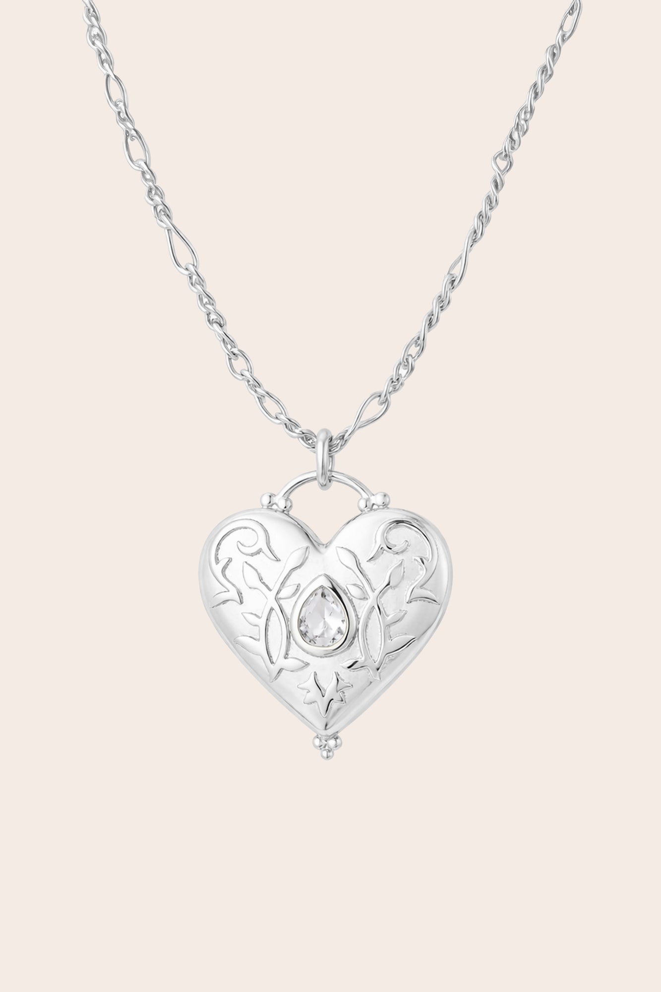 Flourish Locket - Silver