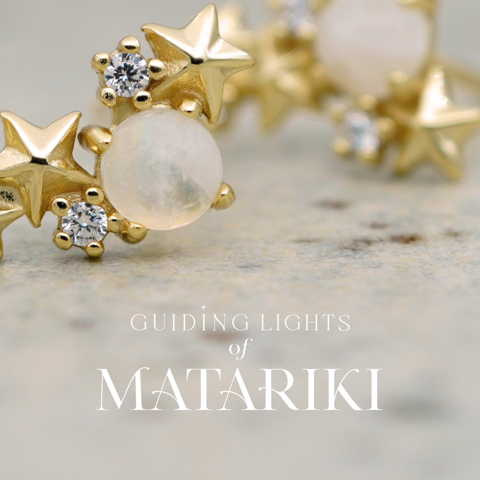 Matariki Earrings in Gold NZ