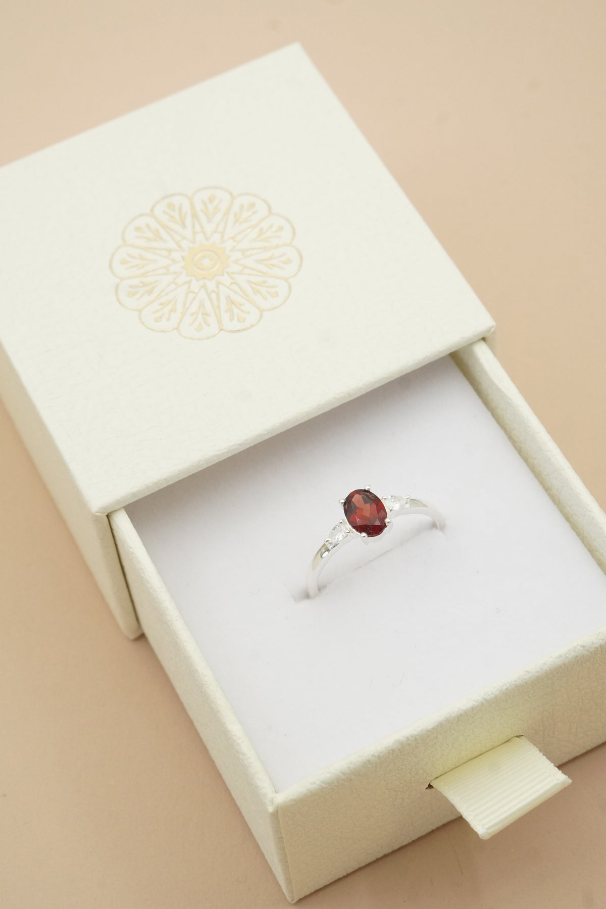 January Birthstone Ring - Silver