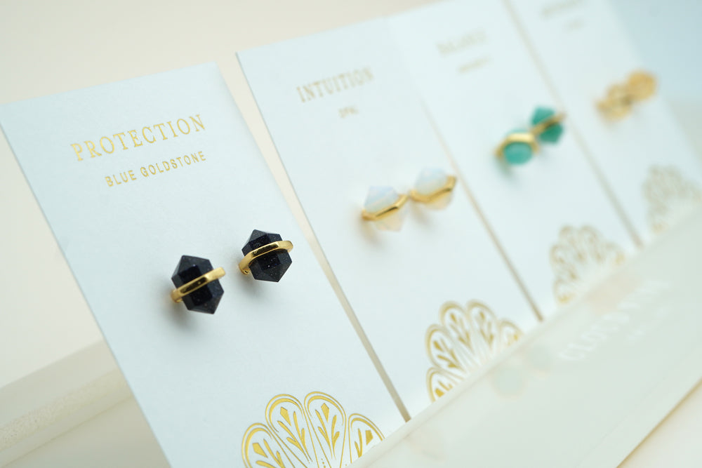 Intuition Intention Studs - Gold