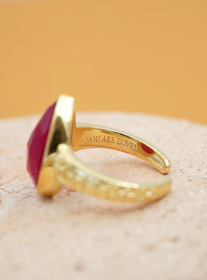 You Are Loved Ring - Gold