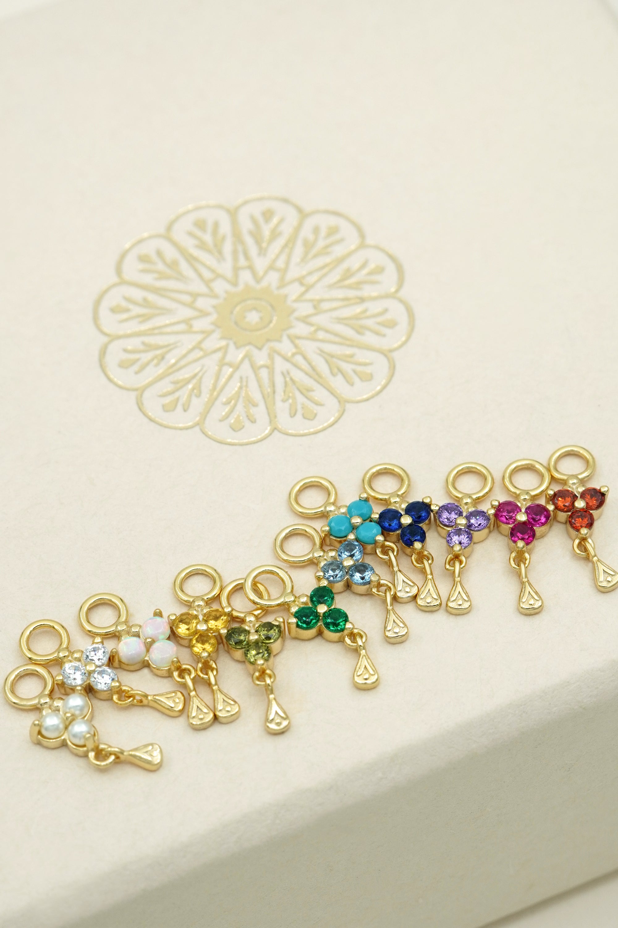 Custom Birthstone Necklace - Gold