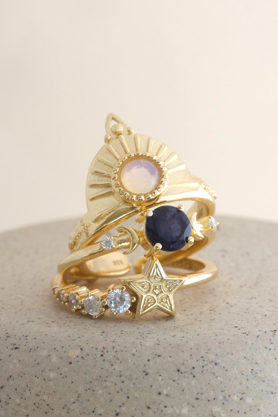 Gold Gemstone Rings NZ