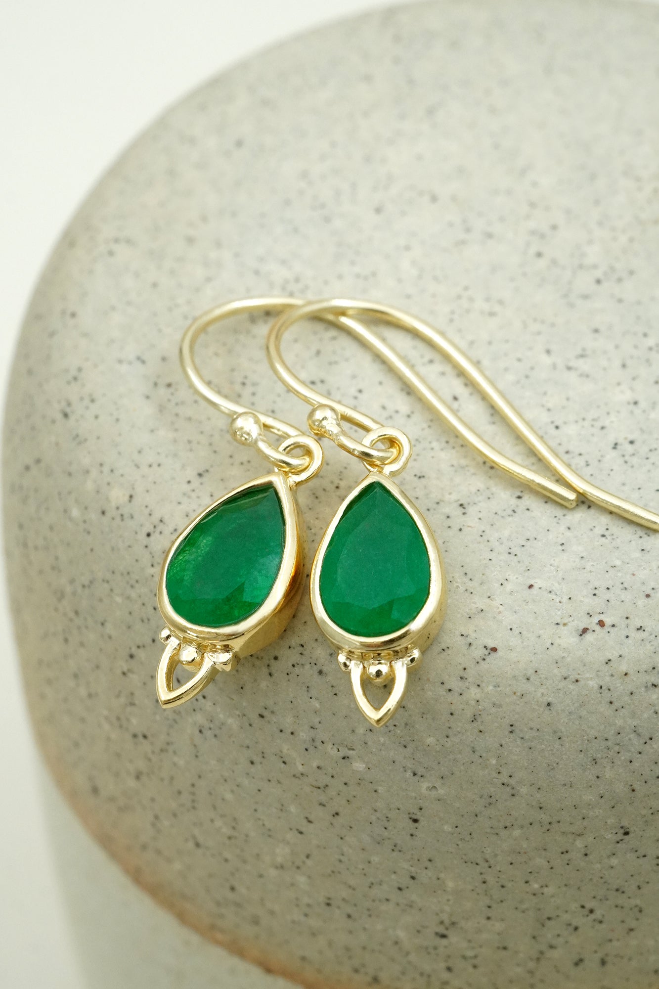 Heart Chakra Earrings Gold