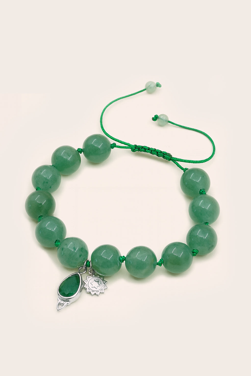 Heart Chakra Mala Bracelet - Silver