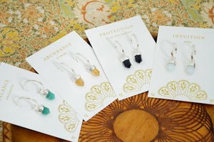 Balance Intention Hoops - Silver
