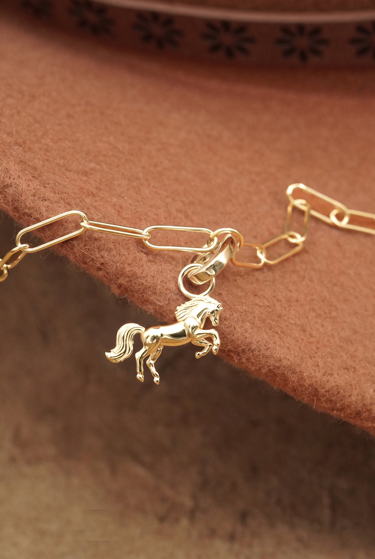 PRE ORDER Stand Strong Horse Charm - Gold