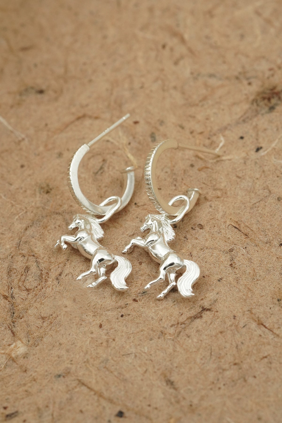 Stand Strong Horse Hoops - Silver