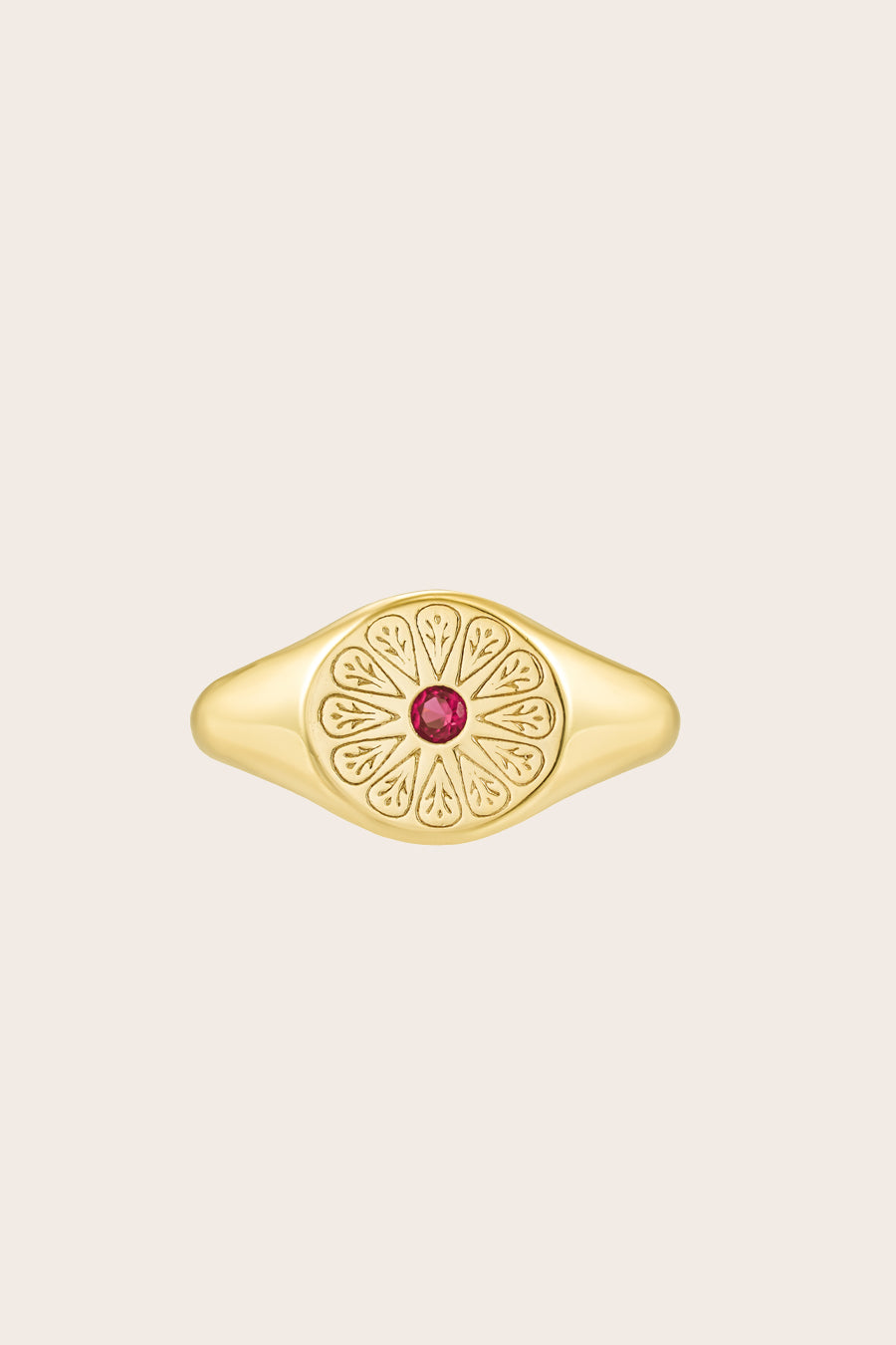 Gold July Birthstone Ring - Buy Now, Pay Later