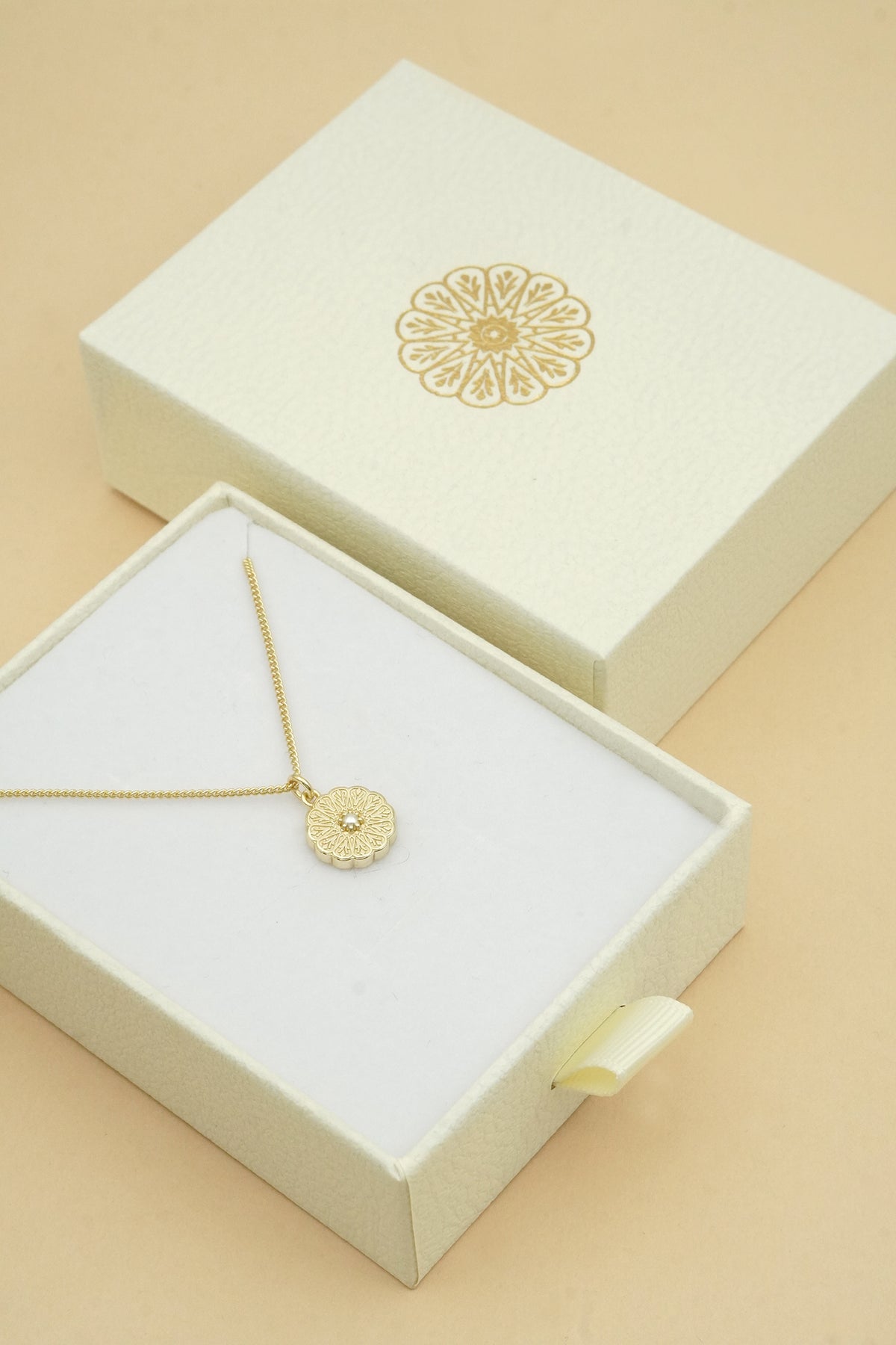 Gold Birthstone Necklace - June/Pearl
