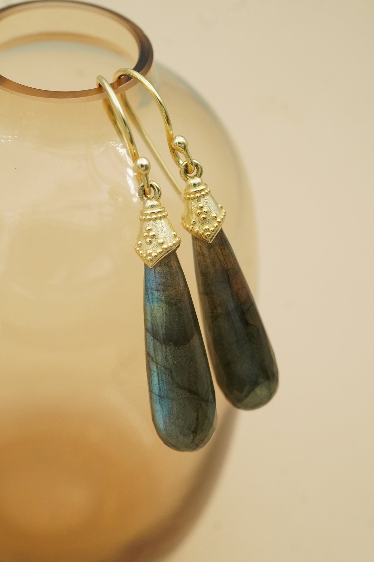 Gold Labradorite Mystique Earrings