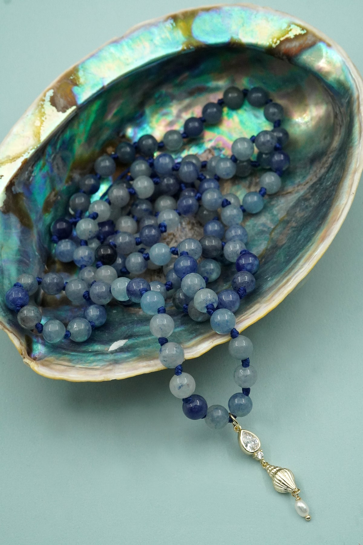 Gold Sea Goddess Mala Necklace