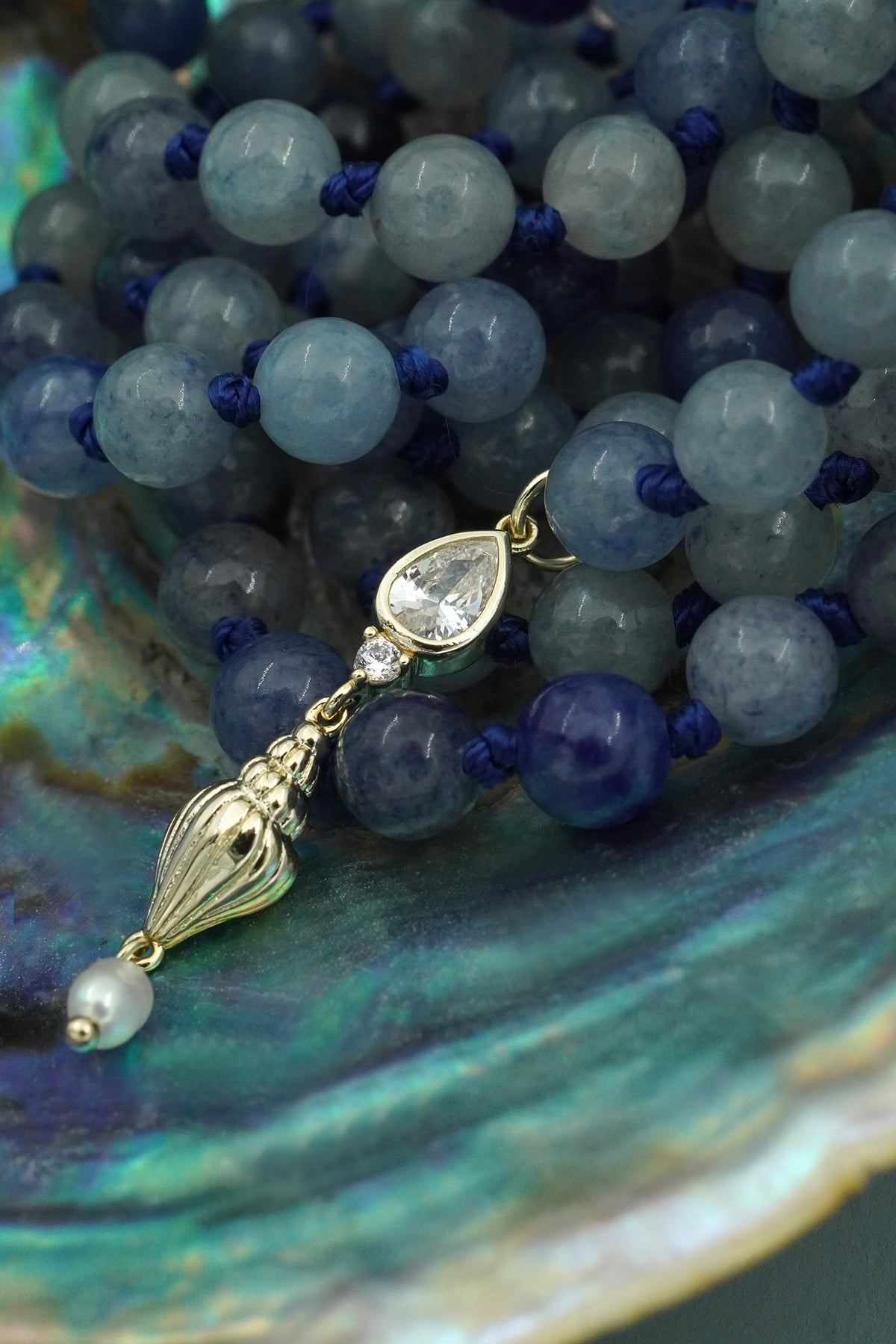 Gold Sea Goddess Mala Necklace
