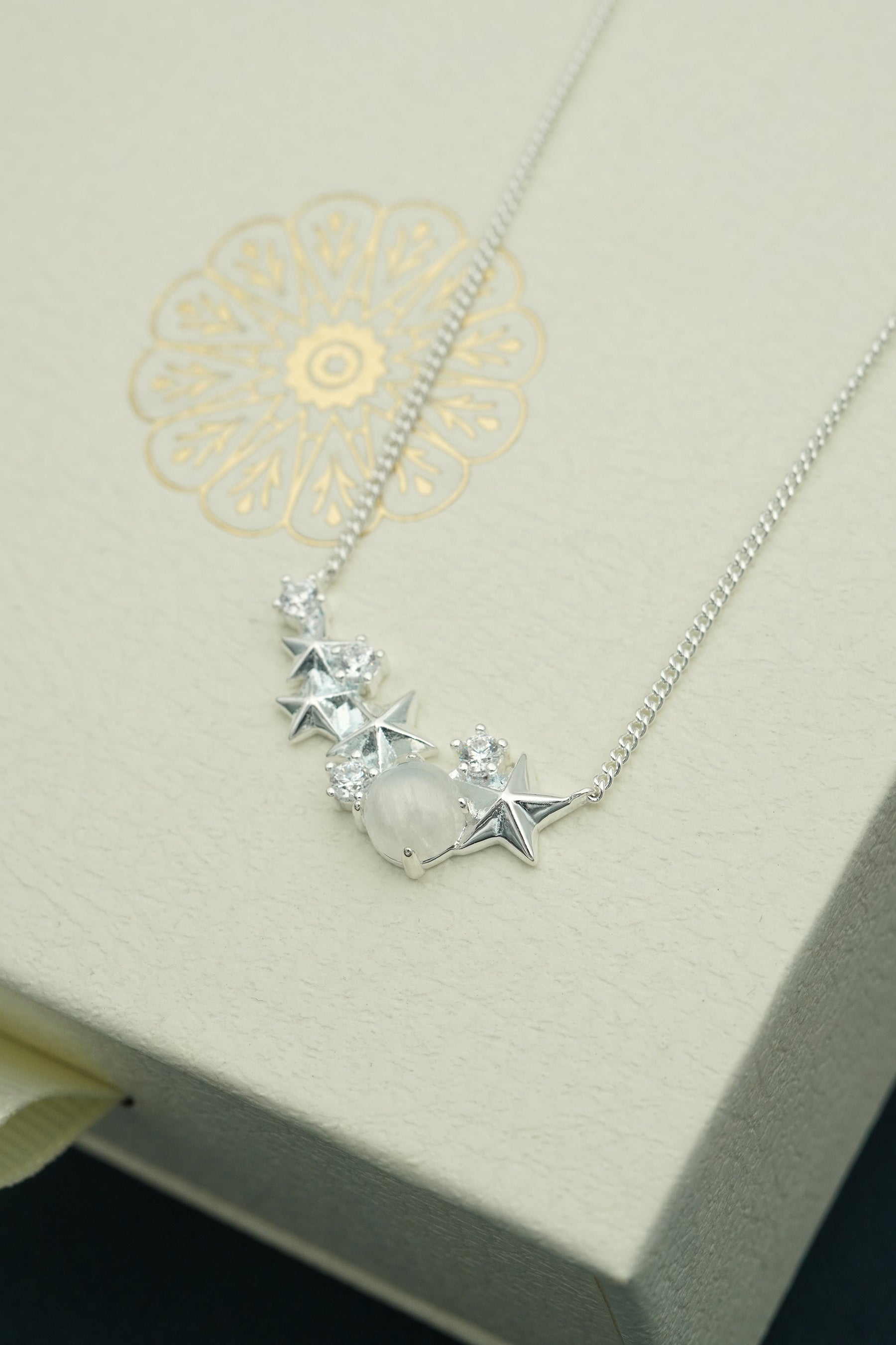 Guiding Lights of Matariki Necklace - Silver