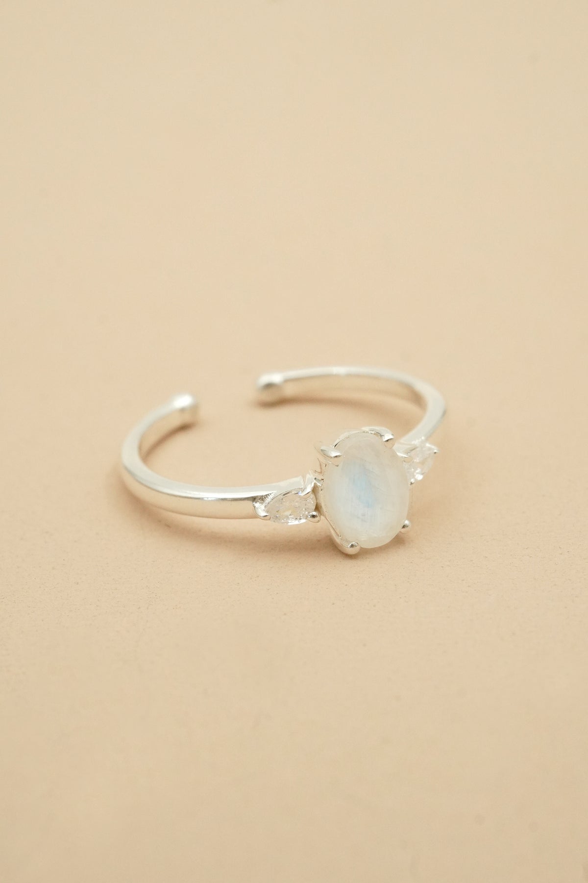 June Birthstone Ring - Silver