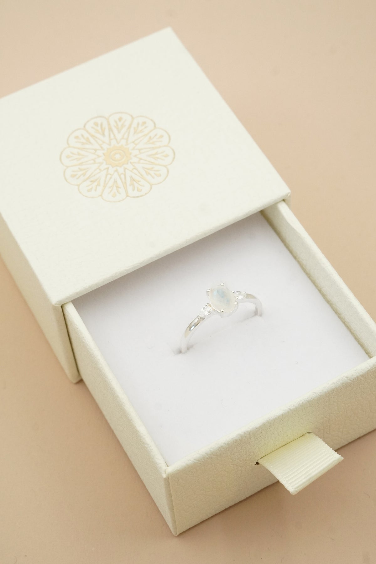 June Birthstone Ring - Silver