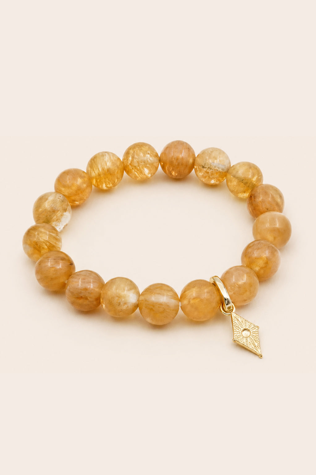 Golden Quartz North Star Bracelet - Gold
