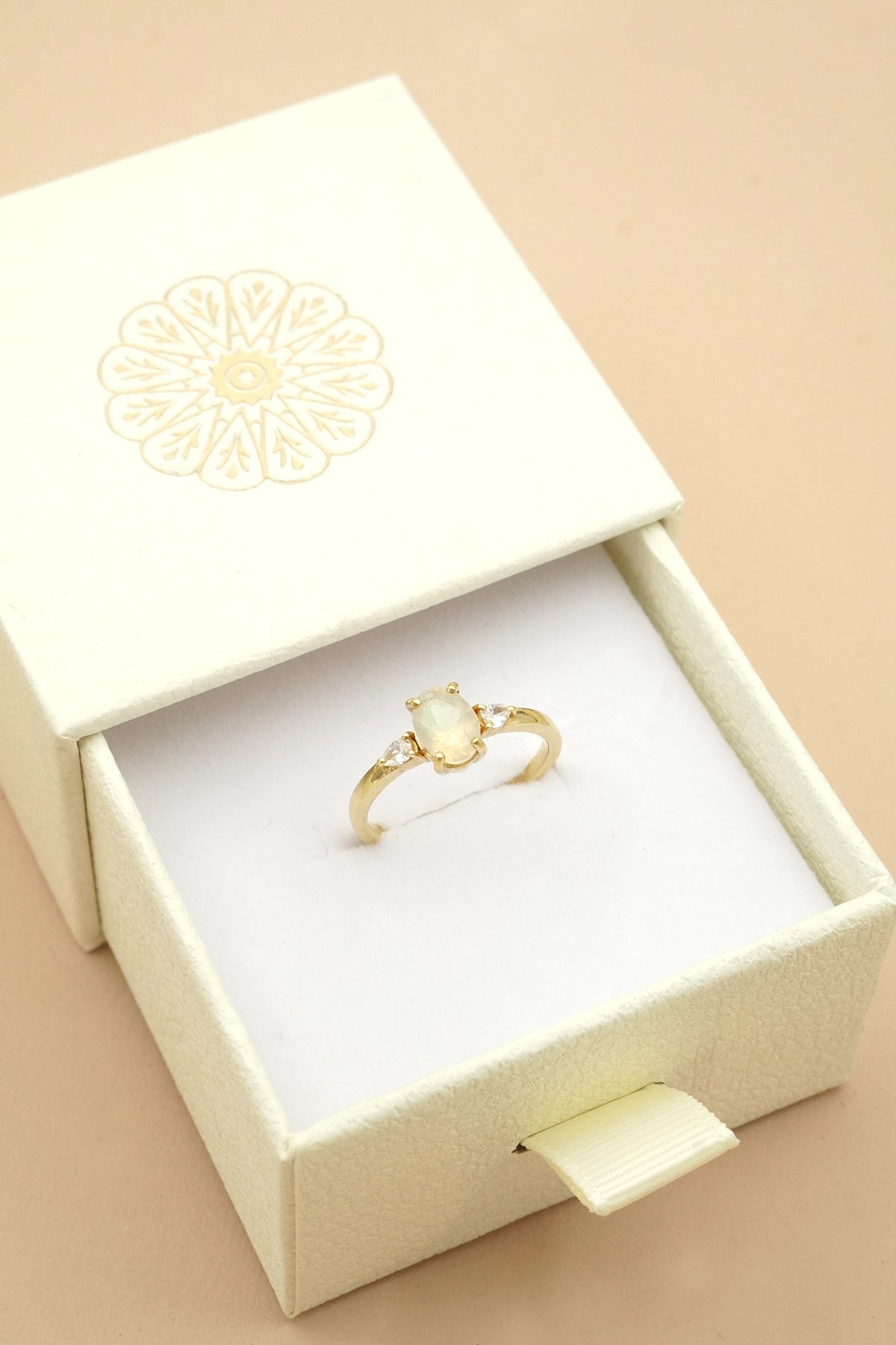 October Birthstone Ring - Gold