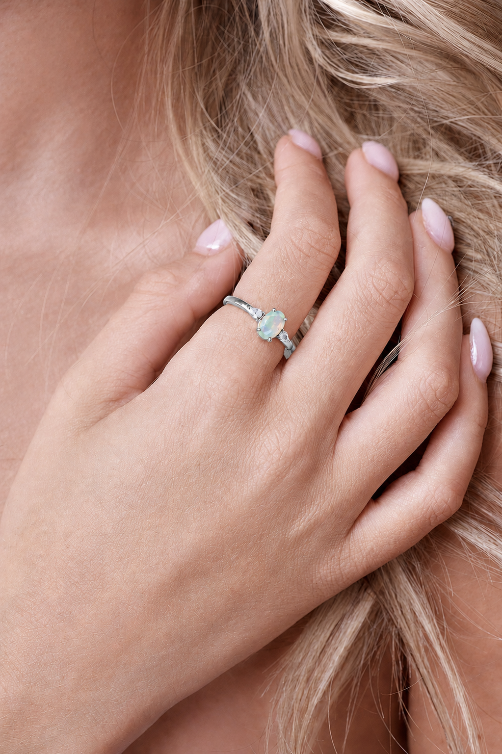 October Birthstone Ring - Silver