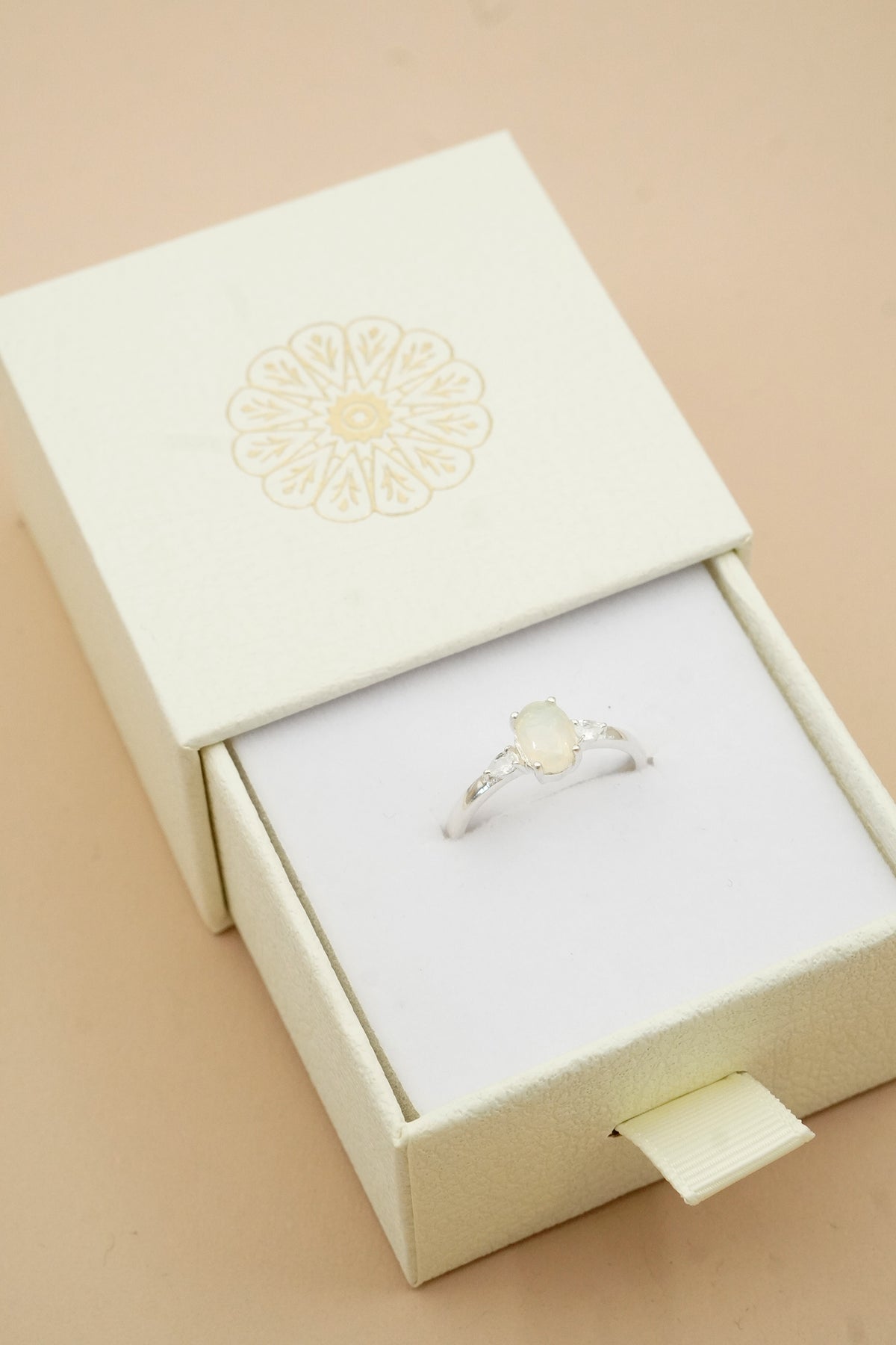 October Birthstone Ring - Silver