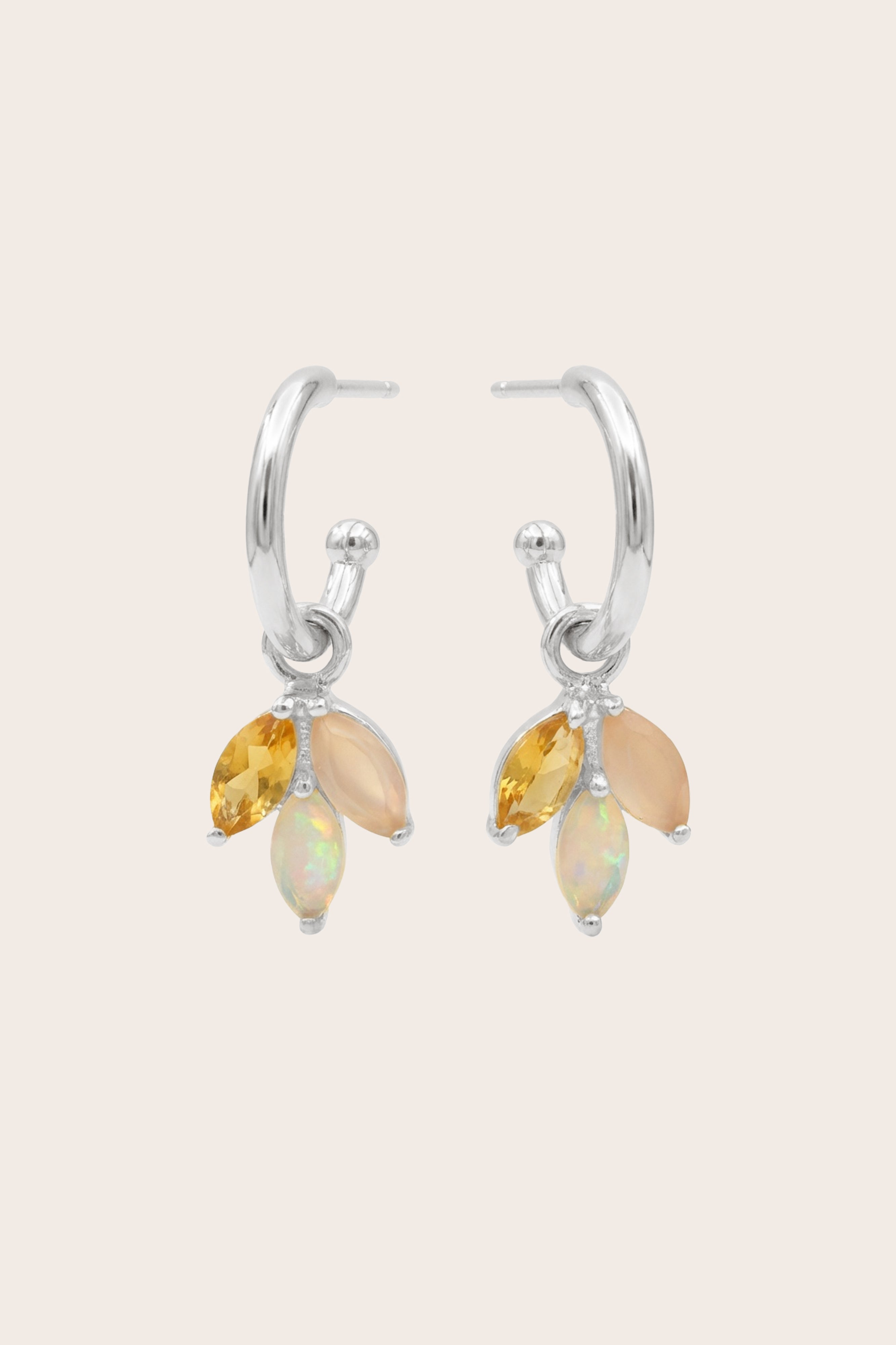 Garden Trio Hoops - Silver