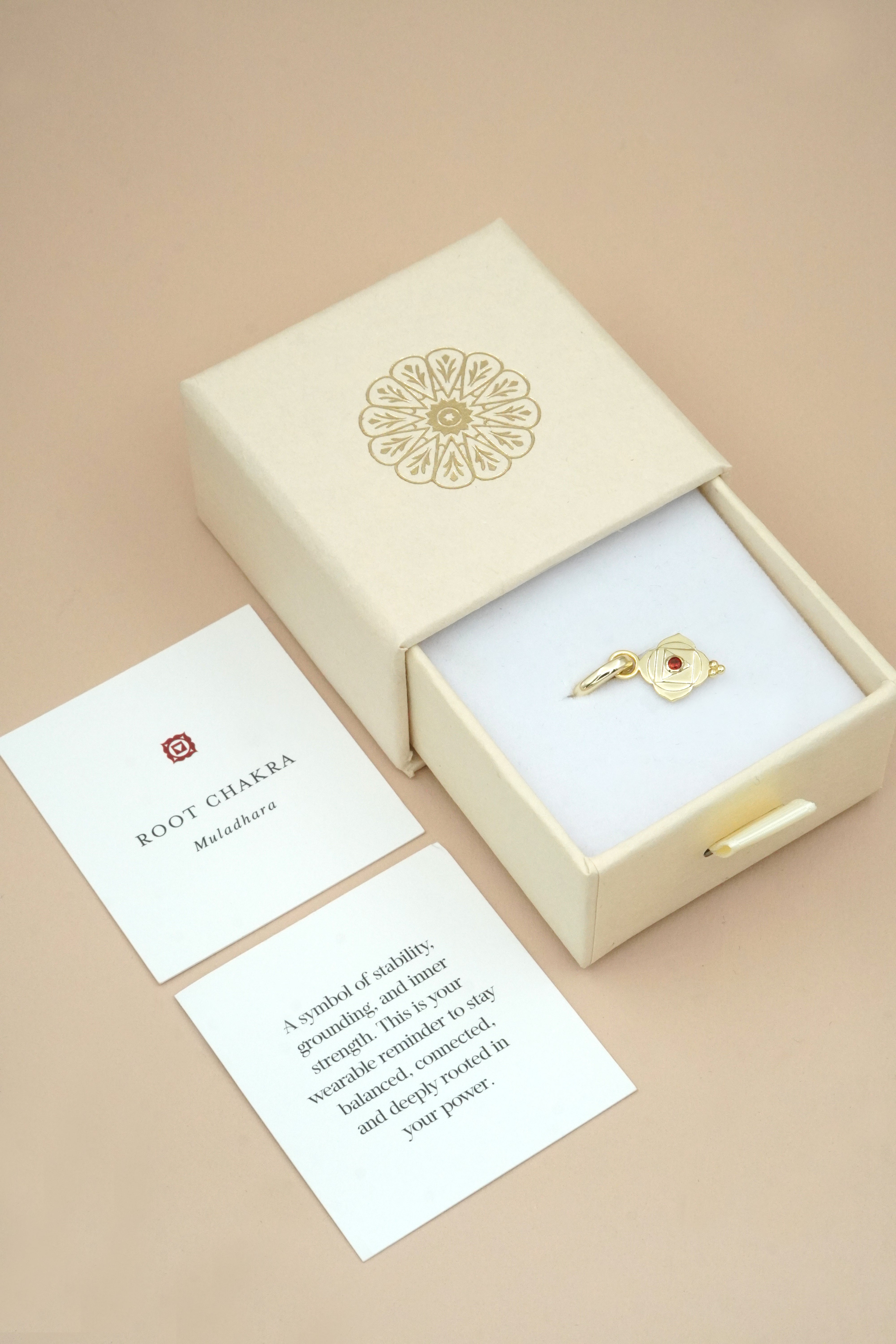 Root Chakra Charm - Gold