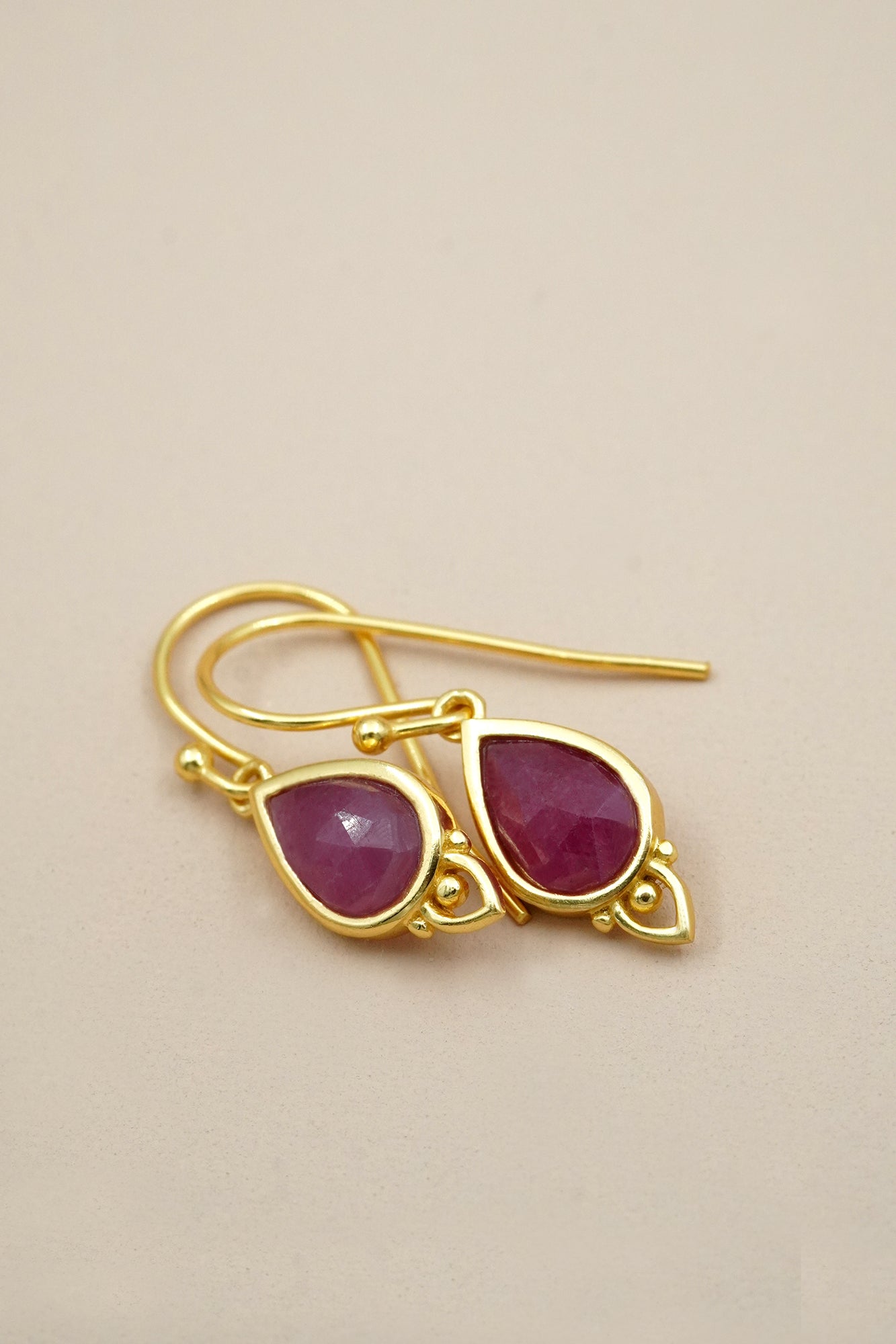 Root Chakra Earrings Gold