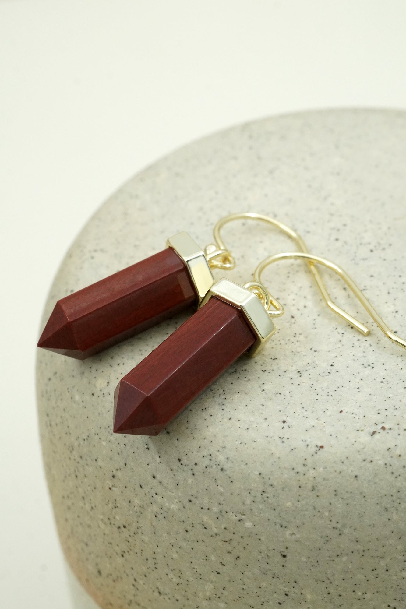 Jasper Grounded Earrings - Gold