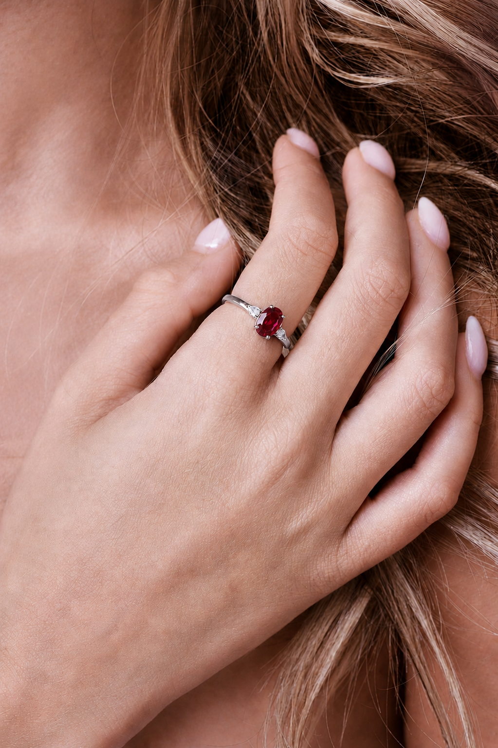 July Birthstone Ring - Silver