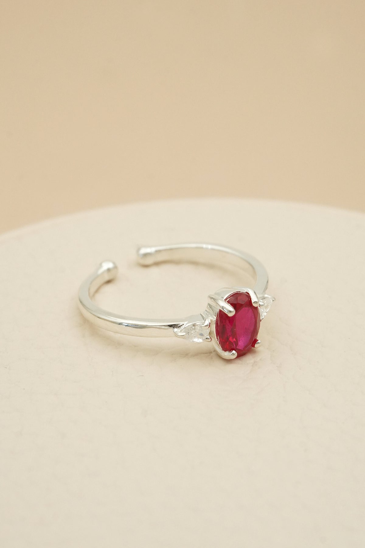 July Birthstone Ring - Silver