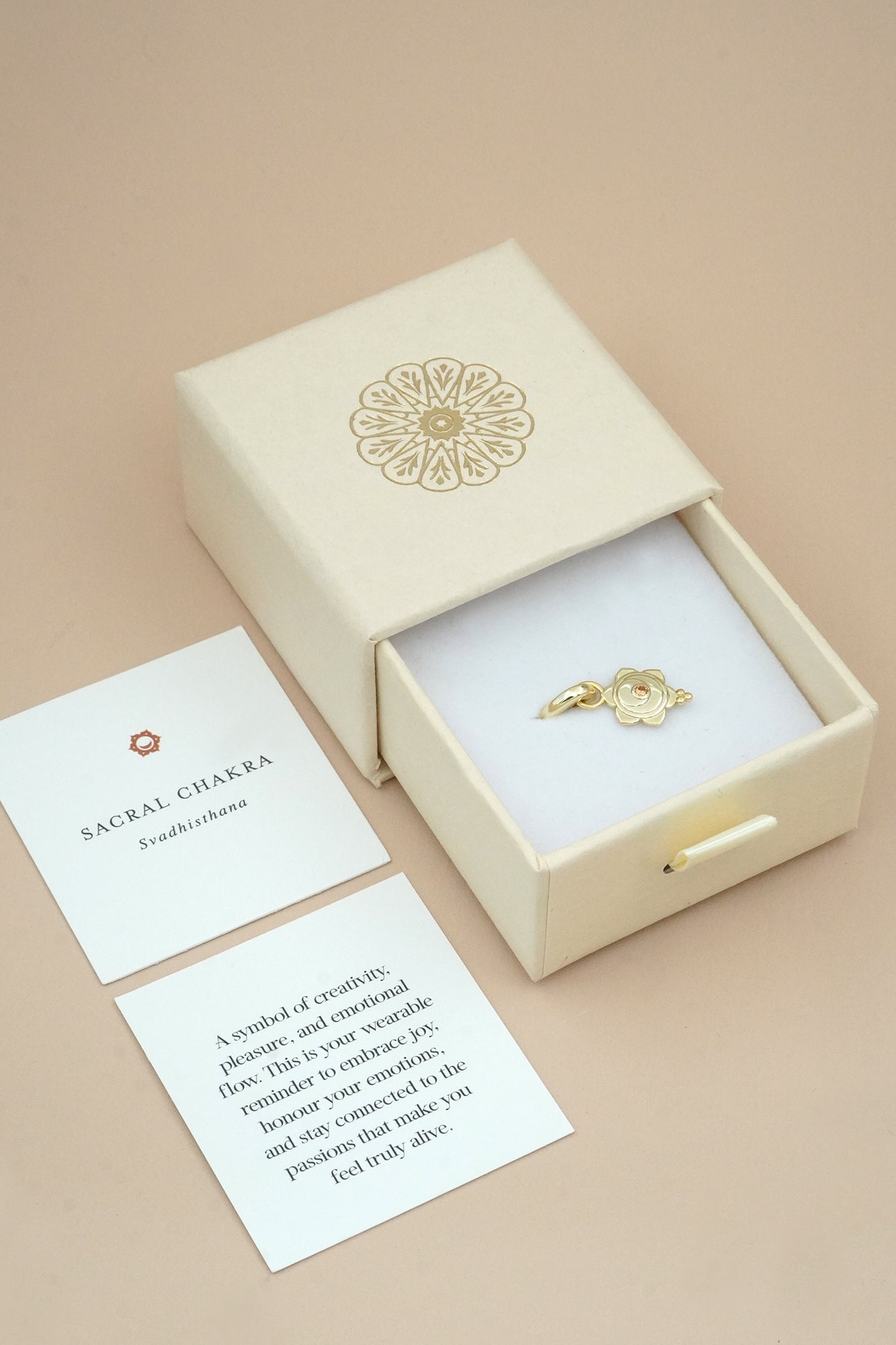 Sacral Chakra Charm - Gold