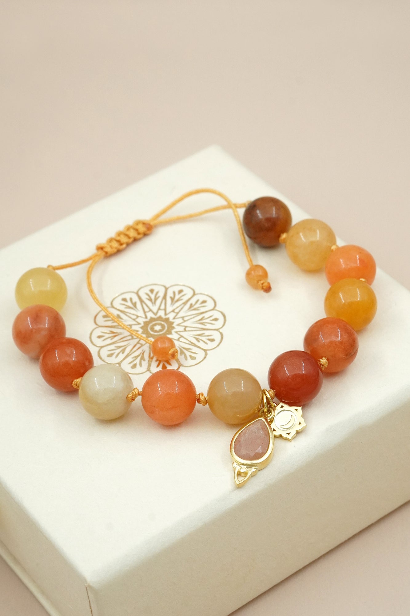 Sacral Chakra Mala Bracelet - Gold