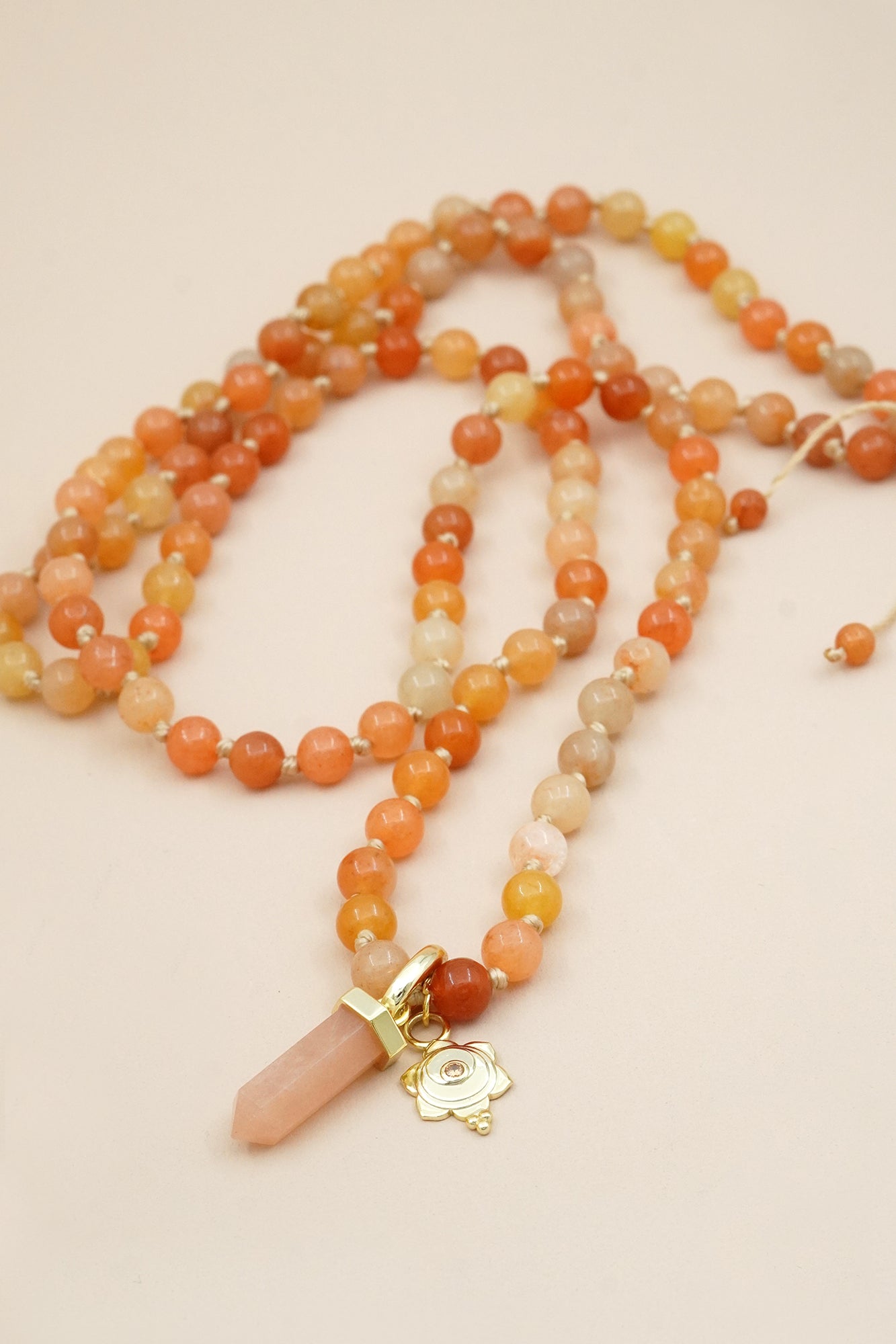 Sacral Mala Necklace - Gold