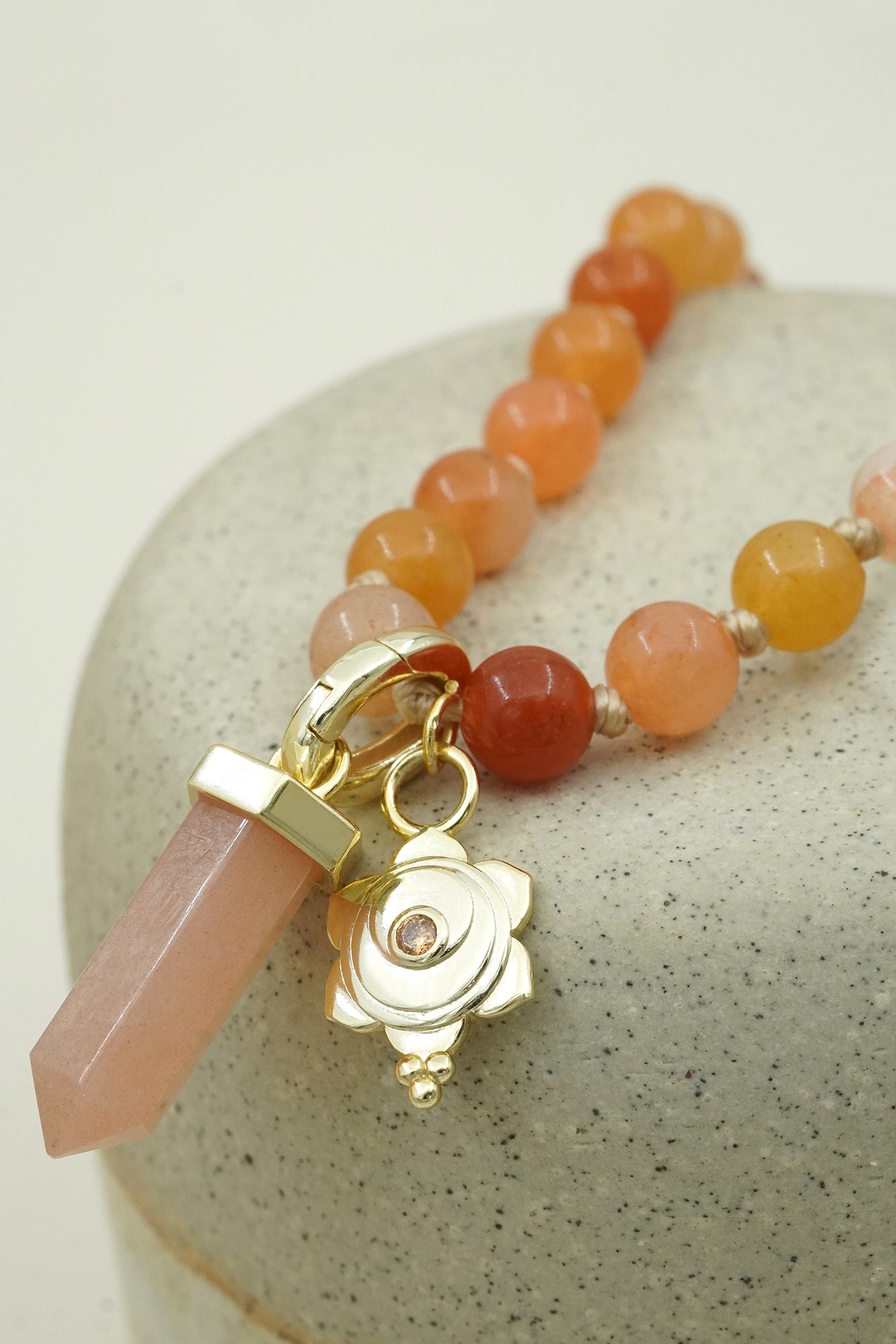 Sacral Mala Necklace - Gold