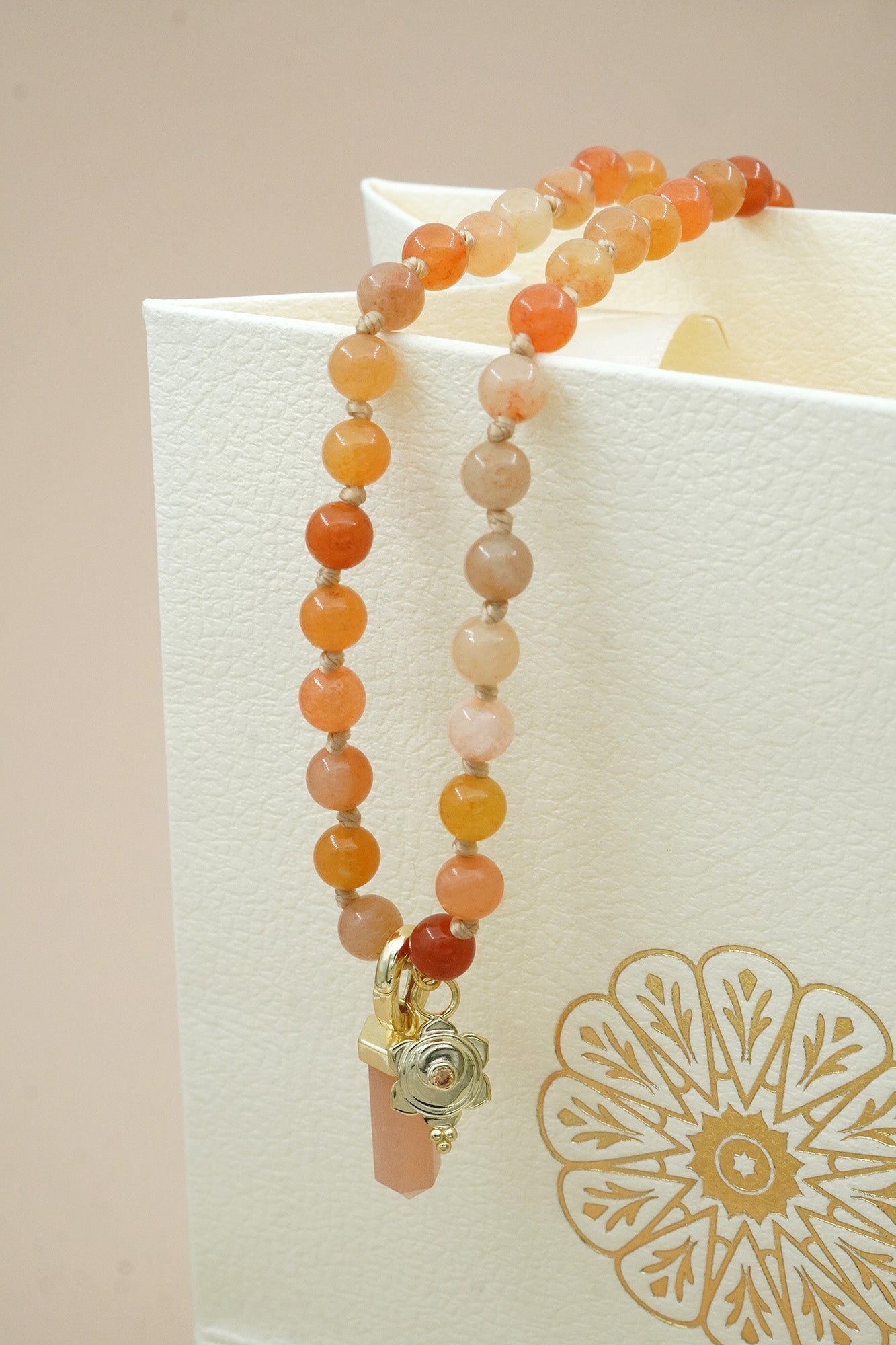 Sacral Mala Necklace - Gold