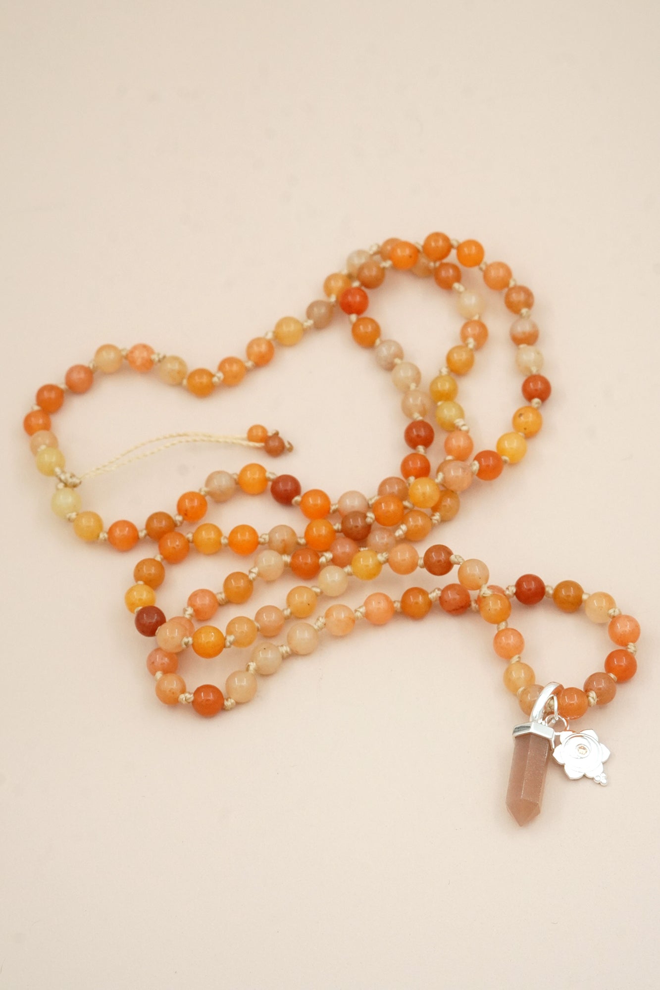 Sacral Mala Necklace - Silver