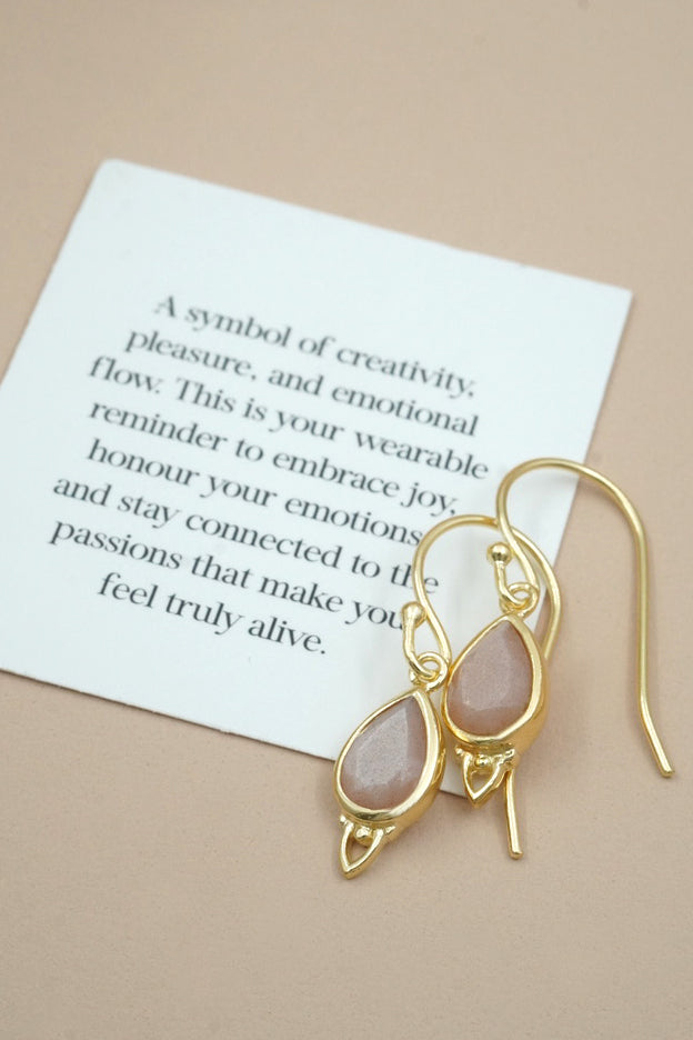 Sacral Chakra Earrings Gold