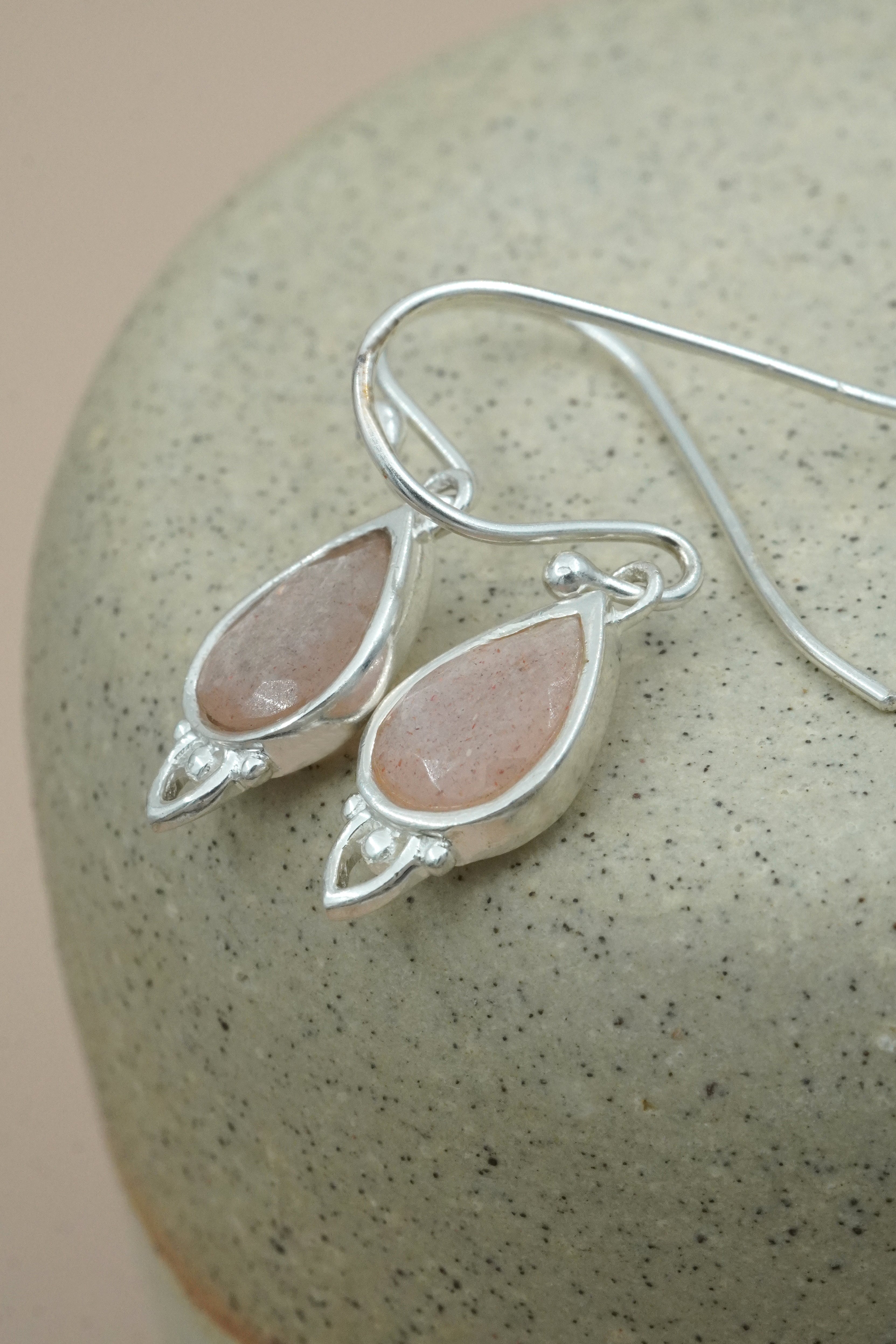 Sacral Chakra Earrings Silver